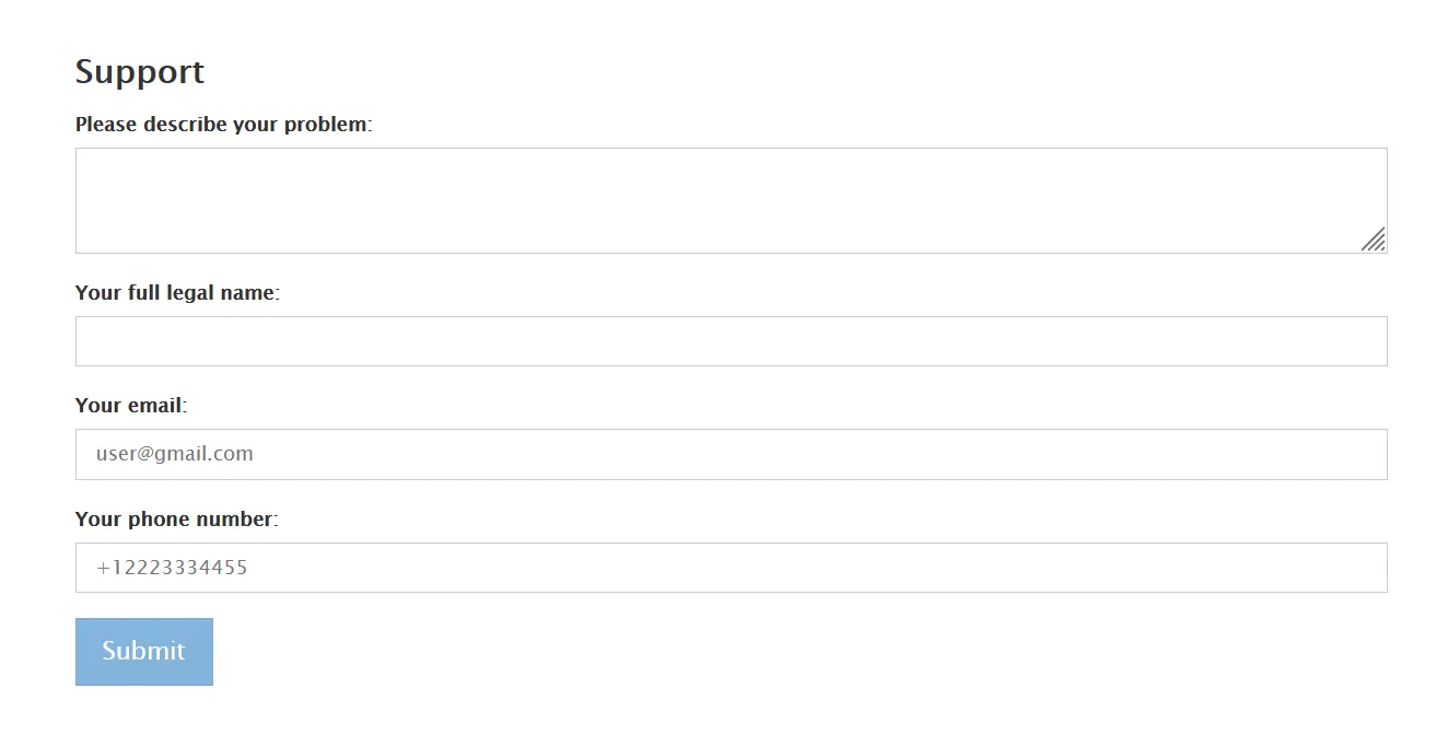 TG冻结申诉页面