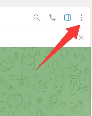 私密聊天的菜单