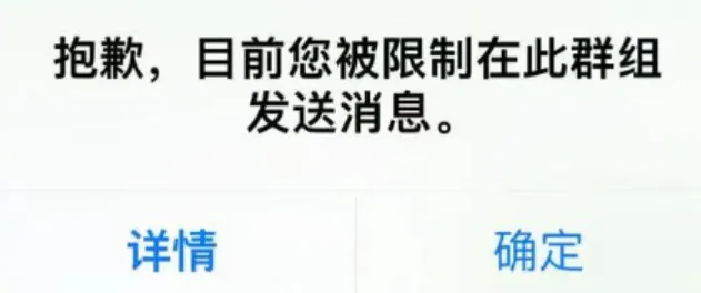 被限制发言的提醒